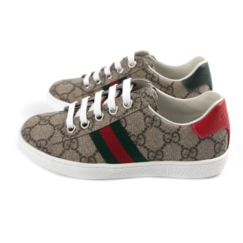 gucci ace brown|ace leather Gucci sneakers.